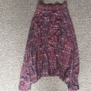 Maurice’s boho asymmetrical long maxi skirt